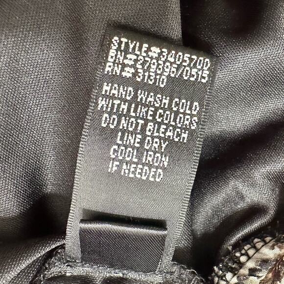 Boho Festival Fringe Blouse Womens Plus Size 1X I.N. Studio Elastic Hem Casual - Picture 8 of 8